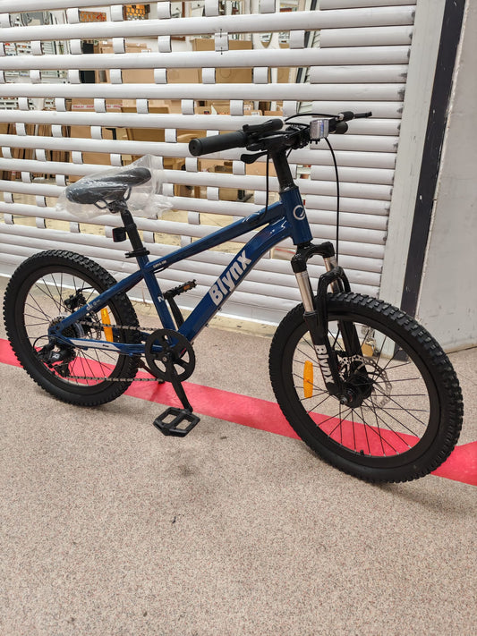 Bicicleta MTB 20 inch cu suspensie fata si sistem de franare pe disc