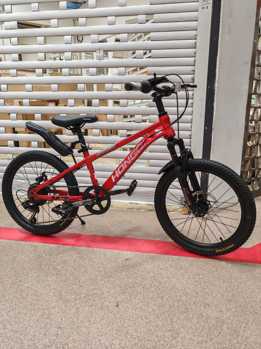 Bicicleta MTB 20 Inch, frane pe disc, 7 viteze shimano, rosu