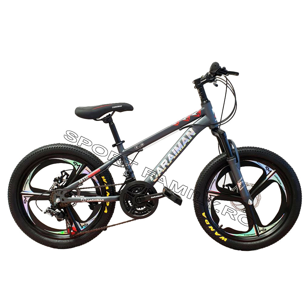 Bicicleta 20T-3 cu jante Aluminiu pentru copii 6 si 12 ani