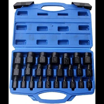 Trusa 25 piese extractoare suruburi Albastra