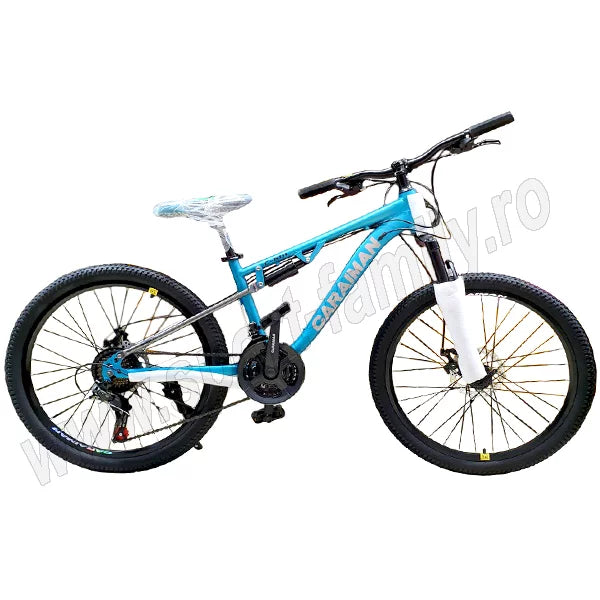 Bicicleta 26 inch full Suspensie, New 2023 – turcoaz