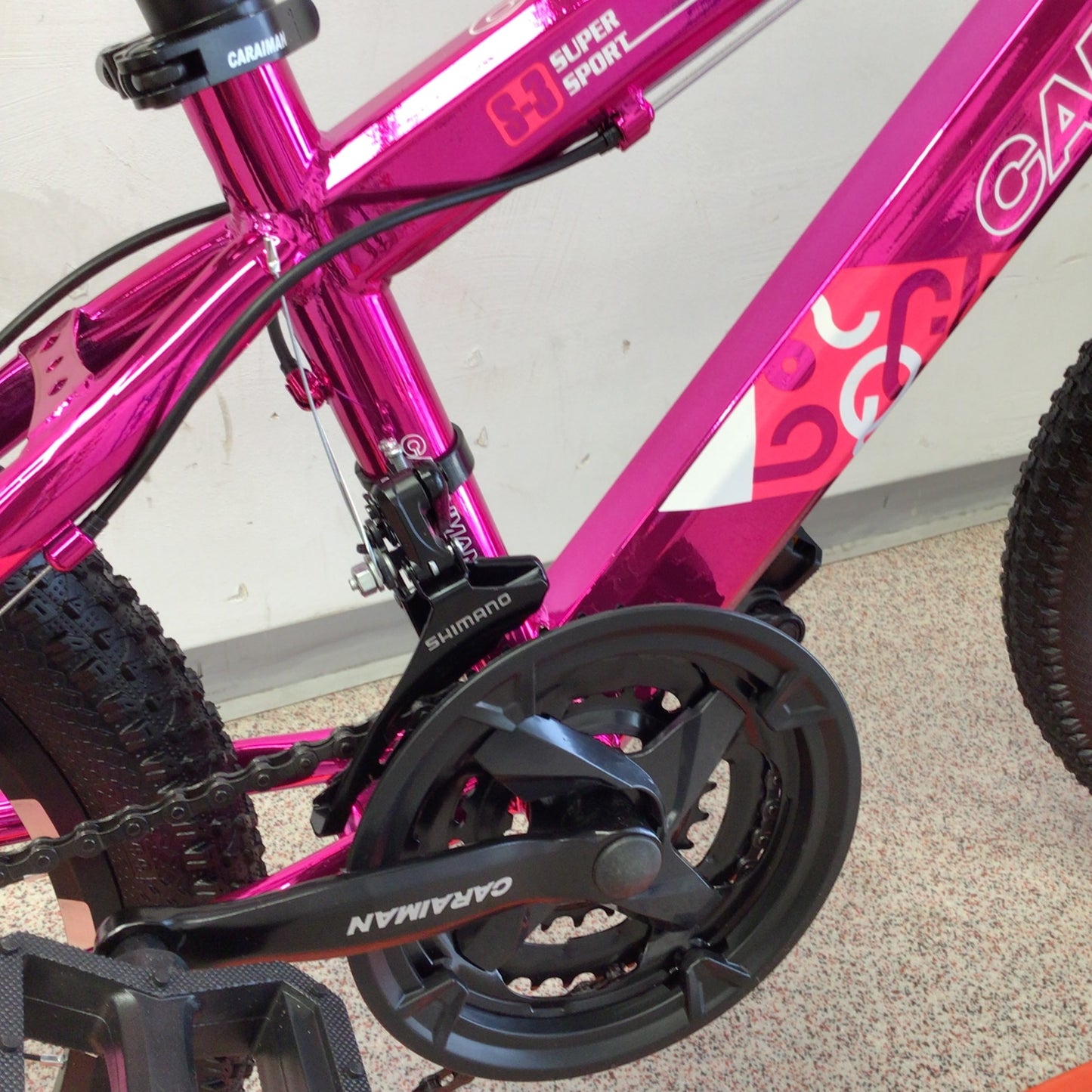 Bicicleta 20-CR cu Jante duble Aluminiu, Roz
