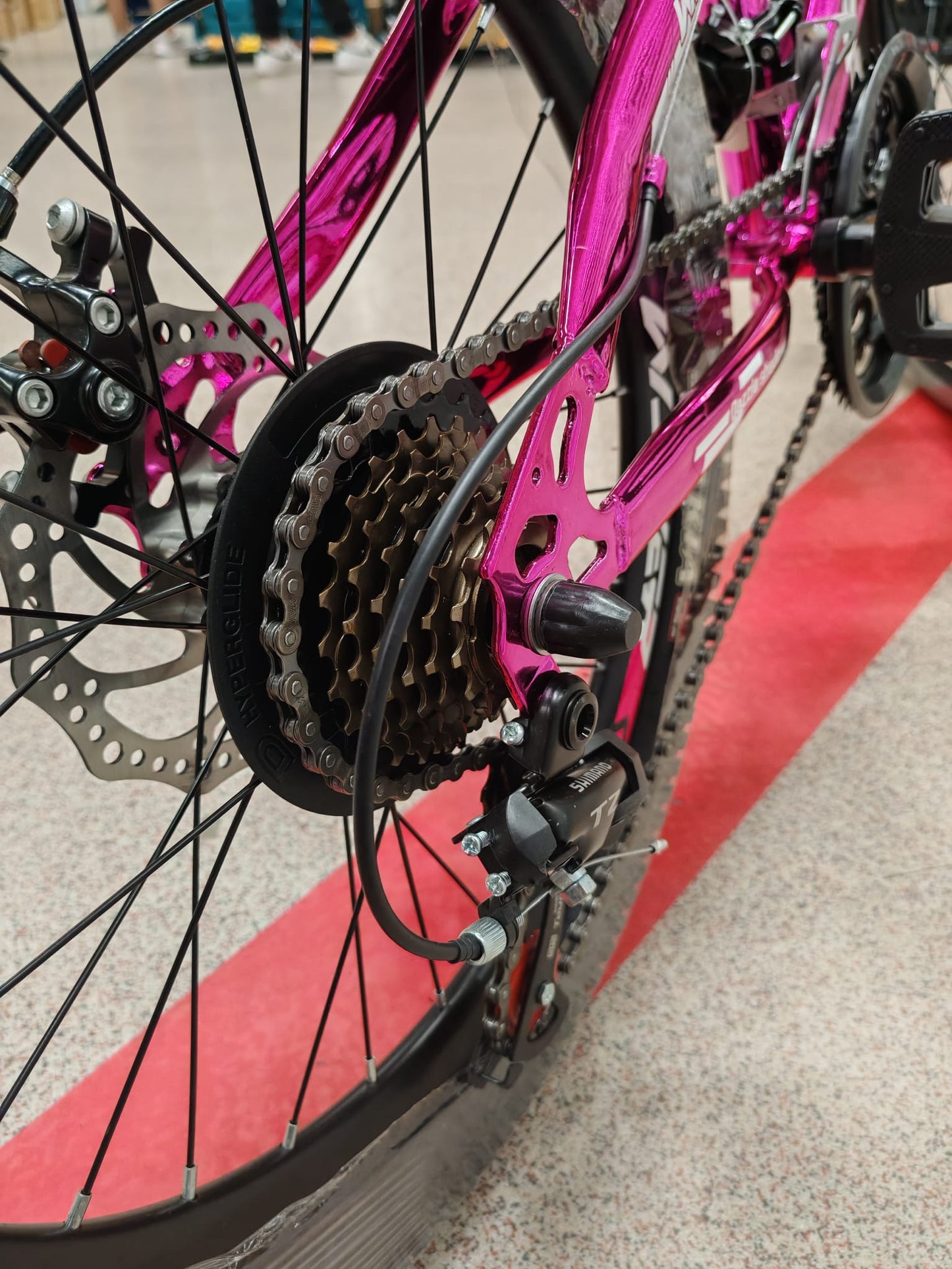 Bicicleta 20-CR cu Jante duble Aluminiu, Roz