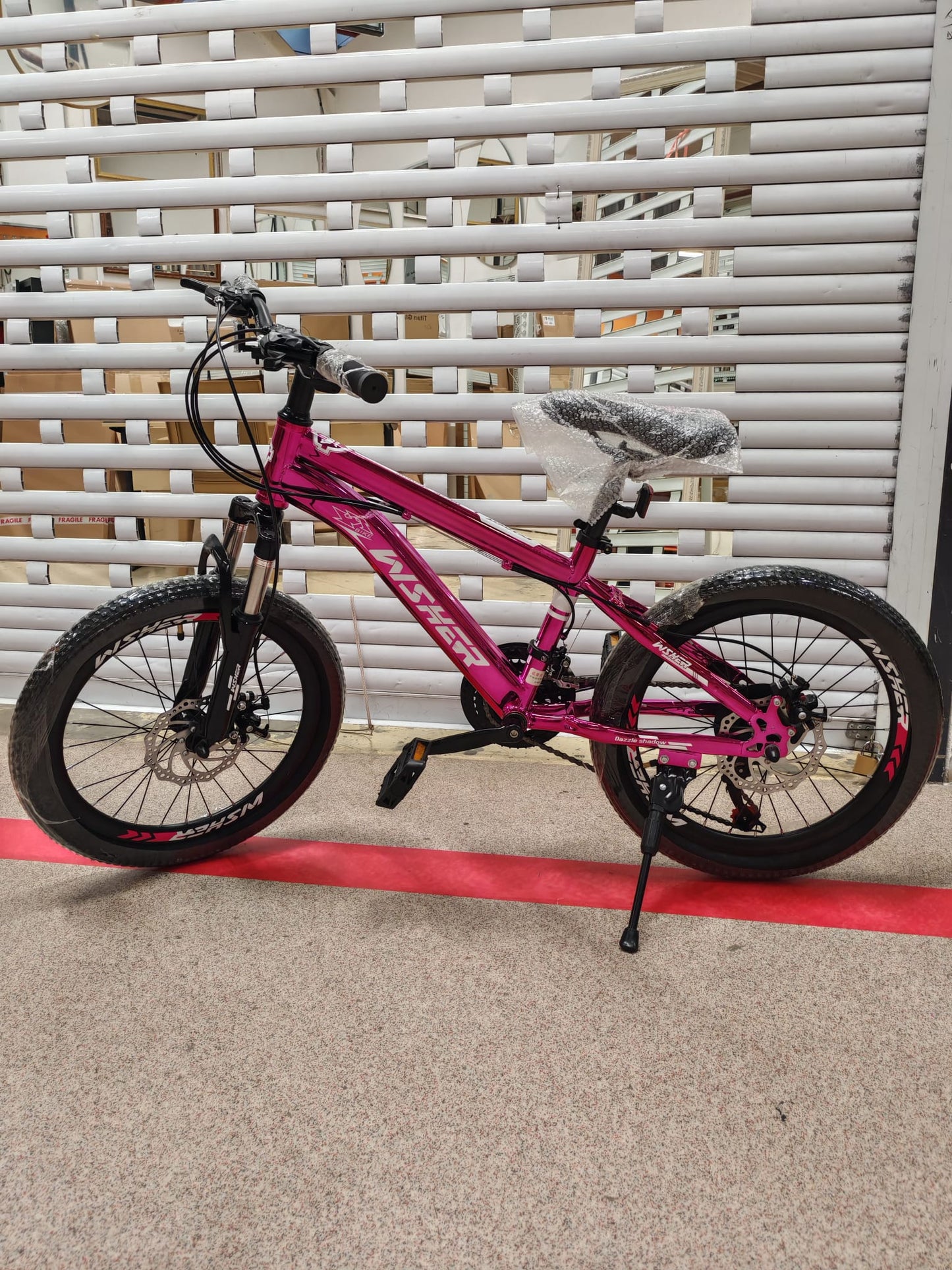 Bicicleta 20-CR cu Jante duble Aluminiu, Roz