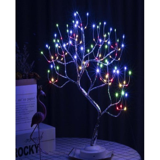 Decoratiune luminoasa Arbore cu baterii+USB 108 led-uri Multicolor