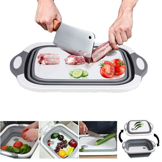 Tocator 3 in 1 multifunctional, pliabil, scurgator, uscator pentru alimente