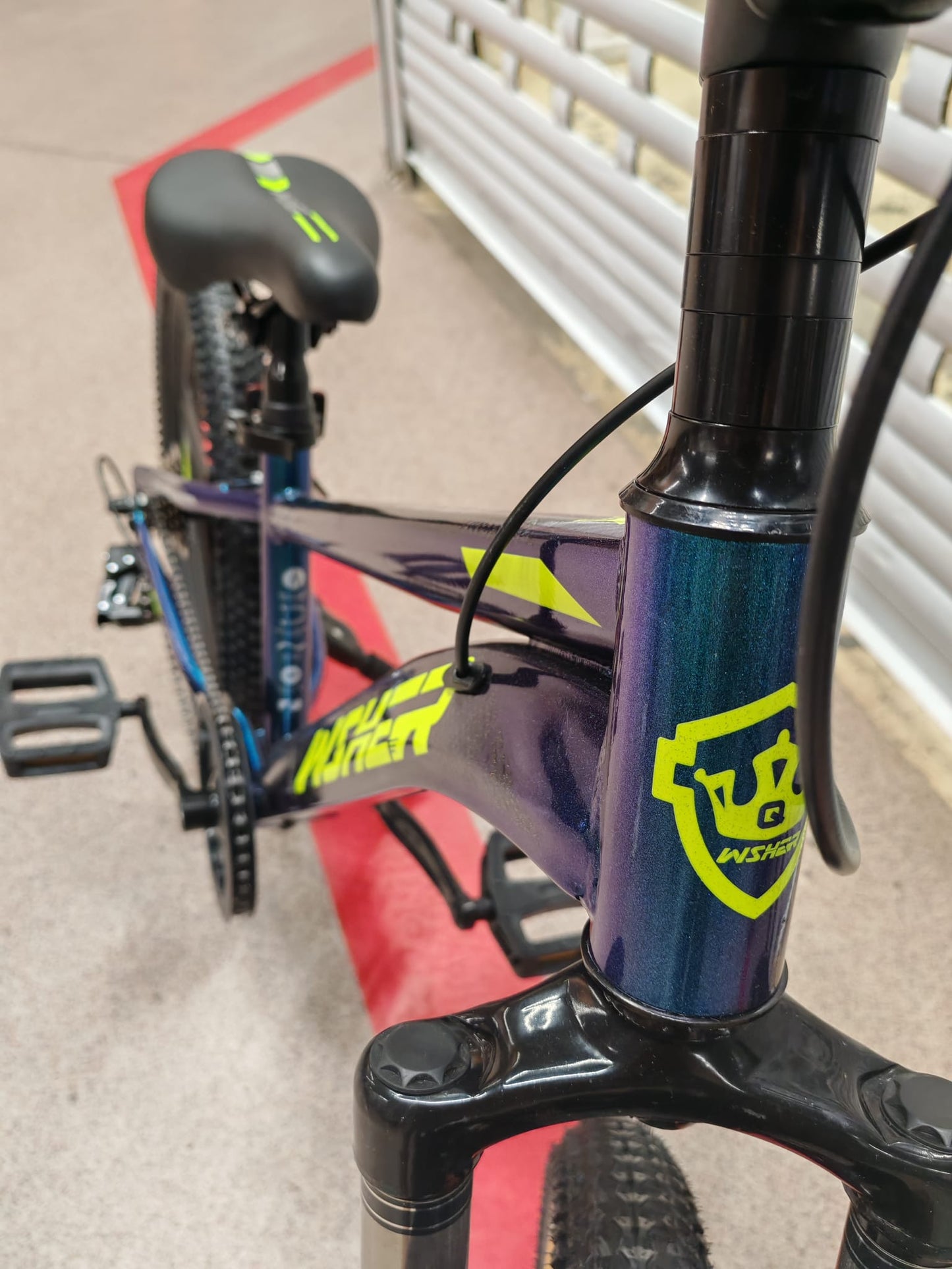 Bicicleta WSHER  XJL 20 Inch, frane pe disc, 7 viteze shimano, verde