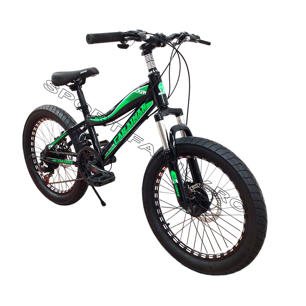 Bicicleta copii 2024, 20MTB 7-12 ani, 20inch, Cadru Otel, Frane pe Disc,