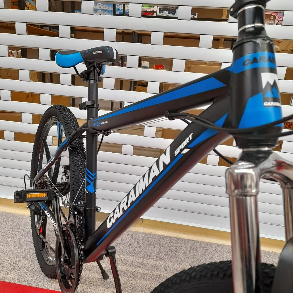 Bicicleta Montain Bike 26-T, Albastra cu jante din Aliaj